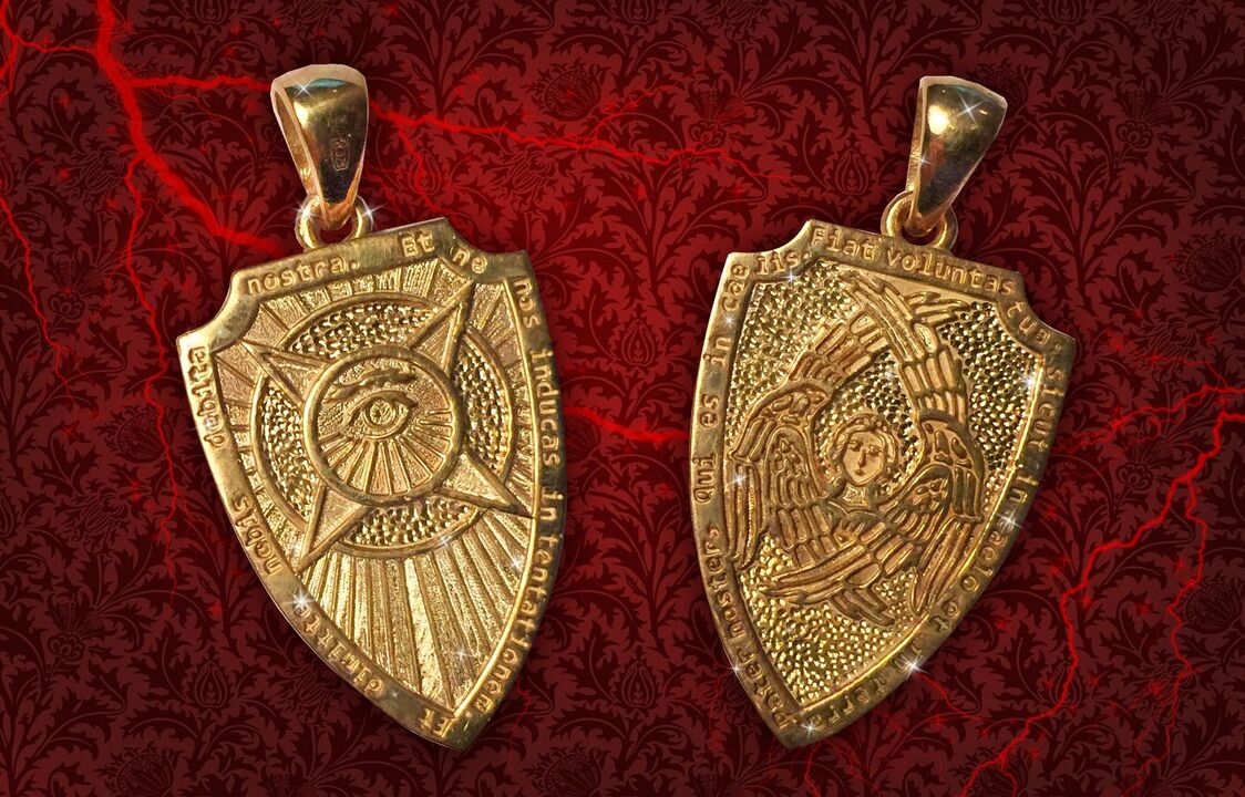 amuleto scudo per ricchezza e buona fortuna